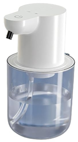 WMFASBAG Dispenser Automatico di Sapone in Schiuma/Gel da 400 ml Sensore a Infrarossi Ricaricabile Dispenser di Sapone for Piatti 4 Marce Lavamani in Schiuma a Induzione Automatica IPX5 Impe