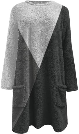 Genérico 𝐁𝐚ta𝐌𝐚nta Mujer 𝐏olar Cremallera Chaquetas para Mujer, Informales, de Forro, de sintética, cálidas, para Invierno, Abrigos Peludos 𝐌𝐚nta 𝐁𝐚ta Mujer 𝐏olar 𝐉ersey (Grey, XXL)