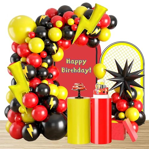 Geburtstags Party Redball Luftballons Bogen Girlande Kit Geburtstag Luftballons Redball Aluminium Ballons Dekorationen Redball Thema Party Favor