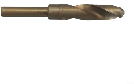 Volakebeing HSS Kobalt-Metallbohrer, 14–22 mm, reduzierter Schaft, professionelles Hochgeschwindigkeitsstahlbohrwerkzeug für Aluminium, Edelstahl, Gusseisen, harte Materialien (22 mm)