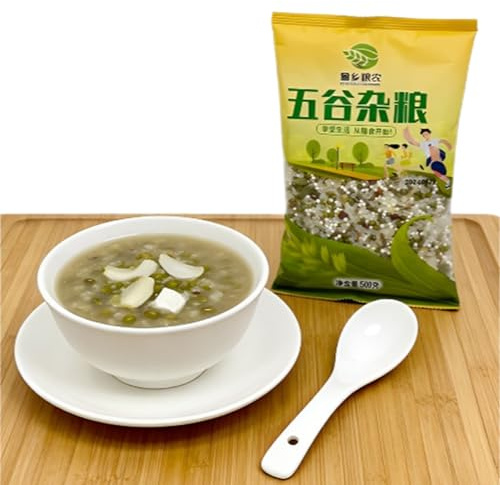 500g Mung Bean Lily Congee, Nutritious Breakfast Whole Grain Porridge, Quick Cooking With Stove/Rice Cooker, Healthy Meal/Snack