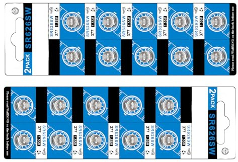 FROMCEO AG4 LR626 Piles Bouton Alimentation pour Calculatrice et Outil de Santé AG4 / LR626 / SR626 / 377 / 377A