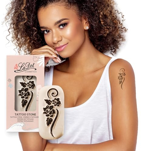 LaDot Temporäre Tattoos – Rose und viele weitere Designs | Sicher einfach anzubringen und ein Spaß für Kinder und Erwachsene