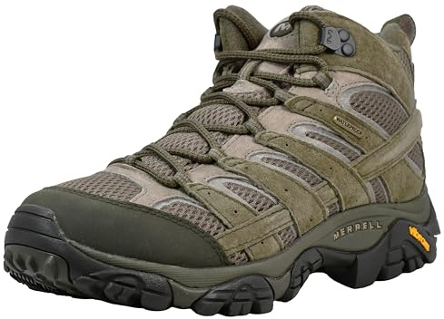 Merrell Men's Moab 2 Mid Waterproof Hiking Boot, Beluga, 10 W US