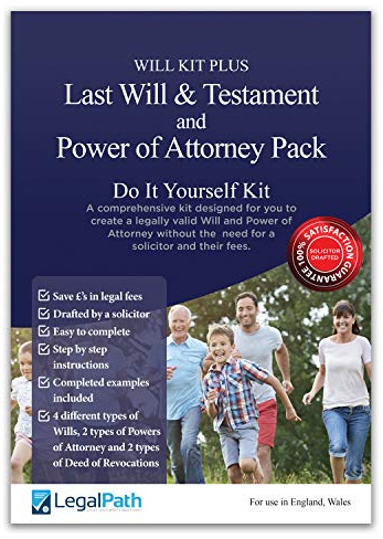 Will Kit Plus - Last Will and Testament & Power of Attorney Do-It-Yourself Kit Really Simple to Complete with Comprehensive Guides by LegalPath®