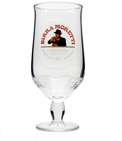 County Engraving Personalised Birra Moretti Pint Glass - Custom Text Engraved