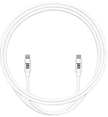Juice Apple Lightning to Type C 1m Charger and Sync Cable for Apple iPhone 13, 13 Pro, 12, 12 Mini, SE, 11, XS, XR, X, 8, 7, 6, 5, iPad, Pro, Air, Mini, Airpods Pro - White