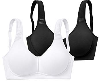 PETITE FLEUR Damen T-Shirt-BH ohne Bügel, nahtlos vorgeformte Cups, breite Träger für bequemen Halt, atmungsaktiv, Baumwolle