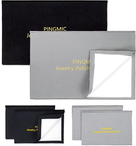 6 paños de pulido de joyas, paño profesional de pulido de plata para joyas, plata de ley, oro, platino, cobre, diamante, paño de limpieza de joyas multicapa (28 x 35 x 20 x 20 x 4 unidades)