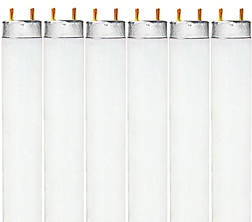 LUXRITE F17T8/835 17W 24 Inch T8 Fluorescent Tube Light Bulb, 3500K Natural White, 1350 Lumens, G13 Medium Bi-Pin Base, LR20751, 6-Pack