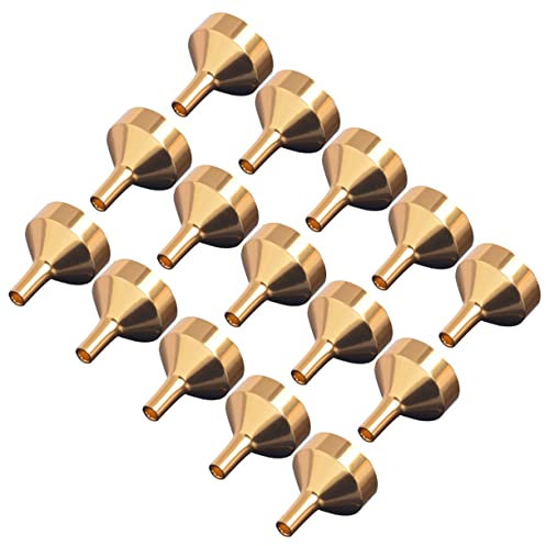 Healeved 15pezzi Imbuto Di Metallo Piccolo Per Riempimento Di Profumi Mini Imbuto Per Erogazione Di Liquidi Strumento Di Ricarica Per Piccole Bottiglie