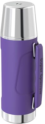 Super Sparrow Borraccia Termica - 750ml - Bottiglia Termica in Acciaio Inox - Borracce Senza BPA - Mantiene Calde 12 Ore o Fredde per 24 Ore - A Prova di Perdite Tappo Funge Anche da Tazza