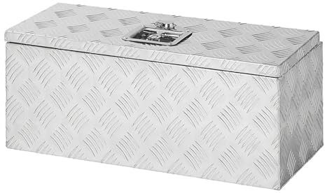 Alu Werkzeugbox für Anhängerseite Transportkiste Aufbewahrungsbox Alubox 60x25x25cm Anhänger Alukiste