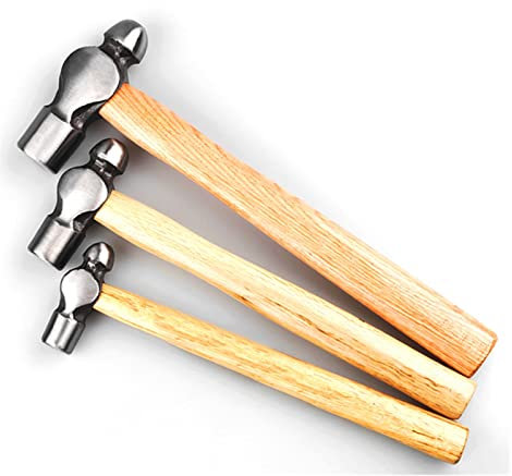 Aqxyedc Round Head Hammer with Wooden Handle Steel Ball Pein Hammer for Woodworking Machinist Repair Hand Tool 0.5LB.1LB.2LB3LB wanglan (Size : E)
