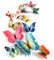 12 Piezas Pegatinas de Pared de Mariposas Que Brillan en la Oscuridad, Coloridas Imanes de Mariposa 3D Doble Capa Extraíbles Bricolaje Arte de Pared para Niñas Dormitorio Hogar Decoración