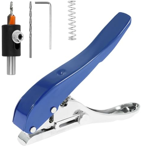 PRATYAHARA Punch Pliers Metal 8mm Hole Card Punching Tool for Plastic Sheet Photo Paper PVC ABS Opener Nail Hole Plier