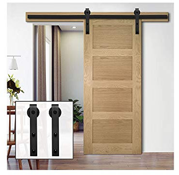 Schiebetür-Hardware-Kit für einzelne Scheunentür, 305 cm, Schiebetürsystem, 3 m