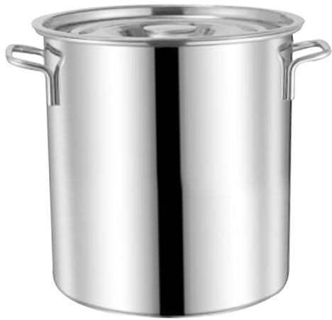 HOCIA DE ACERO DE ACERO INOXIDABLE, 10L Cocina de cocina de cocina, ollas y sartenes, olla de caldo, olla de sopa, olla de cocción con mango para cocinar sopas deliciosas, guisos