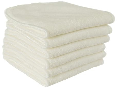 Vaguelly 6stücke Schichtwindel Mit Faser Und Mikrofaserschichten Stoffwindel Babywindel Babywindelunterlage