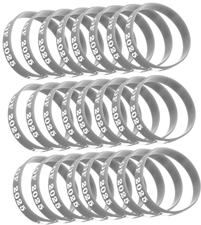 KONTONTY Pezzi Braccialetti Silicone per Classe Del Regali Decorativi per Bracciali Versatili e Memorabili per Studenti e Insegnanti