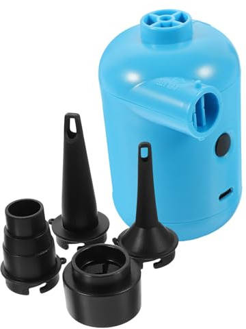 DECORNIJIA Pompe à Air Électrique USB Compacte Bleue pour Matelas Gonflable et Bateau Pneumatique, Pompe de Gonflage Rapide en PVC, Compresseur Portable pour Camping et Plein Air
