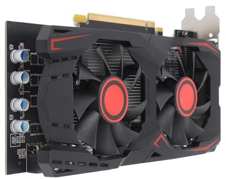 TICFOX Scheda grafica GTX550TI 6GB D5 192bit PCI Express X16 2.0 con scheda grafica di gioco dual fan, supporta l'interfaccia multimediale DVI VGA HD per gaming, schede grafiche per computer