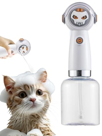 Dreuhuing Pulvérisateur de shampooing pour animaux de compagnie – Pomme de douche automobile – Distributeur automatique de savon pour chat | Pour laver le bain, le spa, la douche, la, la