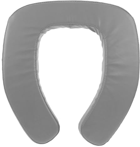 Mikikit Cuscino e Morbido Design Ergonomico Rialzato in Spugna e Pu per Wc Accessorio per Aumentare L'altezza per Anziani in Bagno di Casa