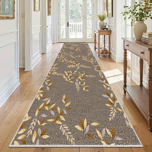 Alfombra de pasillo larga 70 x 90 cm, alfombra de cocina, frente al fregadero antideslizante, absorbente, alfombra interior, entrada larga, felpudo, alfombra de paso a pelo corto, alfombra de suelo