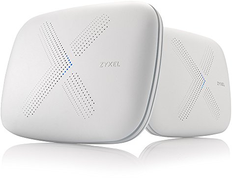 Zyxel Multy X Tri-Band AC3000 WLAN-Mesh-System für den gesamten häuslichen Bereich. Kompatibel mit Alexa. Router und Satellit - 2er Pack [WSQ50]
