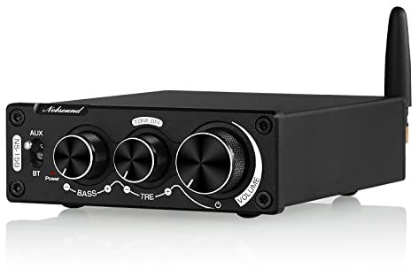 Nobsound 200W Mini Bluetooth Digital Verstärker HiFi Stereo Amplifier mit Bass und Höhenregler für Heimlautsprecher