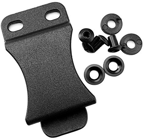 GeKLok Kydex Gürtelclip für Scheide, Nylon, mit Schrauben, Schwarz