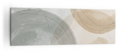 Lienzos decorativos 160x50cm Cuadro Sobre Lienzo Moderno Acuarela Ruedas Pastel Grande XXL Dormitorio Cocina Cuadros Pared Imágenes Cuadros Decoracion Salon Wall Art Prints Decor Canvas AB160x50-4842