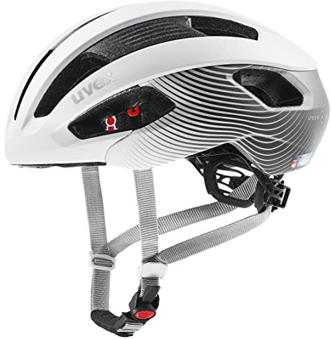 uvex rise cc Women's Edition - sicherer Performance-Helm für Damen - individuelle Größenanpassung - optimierte Belüftung - white-grey matt - 52-56 cm