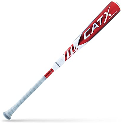 Marucci Jungen CATX Connect USSSA Senior League Aluminum Baseball BAT, 2 3/4 Barrel Baseballschläger aus Aluminium, Weiß/Rot, 29 / 21 oz