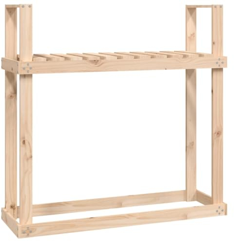 Revera Holzregal 110 x 35 x 108,5 cm aus massivem Kiefernholz