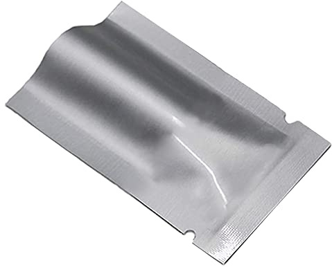 WACCOMT Pack 100 Bolsas Mylar Plateadas Aluminio 7x10cm (2.76x3.94 inch) | Almacenamiento de Alimentos, Sellado Térmico, Para Café, Con Tear, Sellado al Vacío, Fabricado en Aluminio Puro