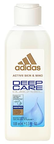 Adidas Deep Care Duschgel Reisegröße, pflegt mit nährendem Feuchtigkeitskomplex, 100 ml