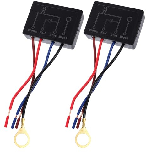 TOVINANNA 2st Tischlampe Berührungsschalter Lampen Berührungsschalter 4-wege-touch-steuerungsmodule Ersatzsensor 3-wege-touch-lampenschalter Lampe Berühren Touch Sensor Dimmer Dimmen Abs