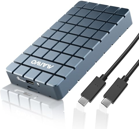 MAIWO 40Gbps M.2 NVMe SSD Enclosure with Groove Aluminum Shell Tool Free, Support 2280 B-Key B+M-Key PCIe NVMe SSD, Up to 8TB Capacity, Compatible with Thunderbolt3/4 USB4/3.0/2.0 (K1717)