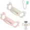 Impugnatura Per Biberon,2PCS Manico Per Biberon Silicone,Maniglia per Biberon Silicone,Manici per Biberon a Collo Largo,Morbidi Manici Per Biberon Silicone,Per Biberon in Silicone Oltre 6cm Diametro
