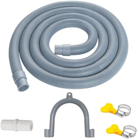 Tubo Desagüe Lavavajillas,Prolongación Tubo Desagüe,Universal Manguera Drenaje,Alargador Desague Lavadora,Tubo Desagüe,Kit Extensión la Manguera Desagüe,Universal Manguera Drenaje (2m)