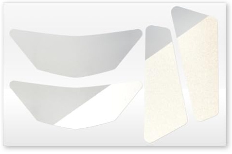 reflecto Reflexsticker-Set - Aufkleber für Motorradhelme, weiß | 4er Set Reflektoren, wieder ablösbar, weiß reflektierend