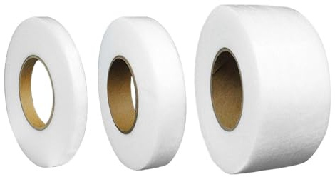 EOWVISN 3 Rolls Of Non-Woven Adhesive Fabric, Double-Sided Adhesive Fabric Roll, Hot Melt Double-Sided Lining Fabric, Double-Sided Adhesive Non-Woven Fabric, Adhesive Non-Woven Fabric