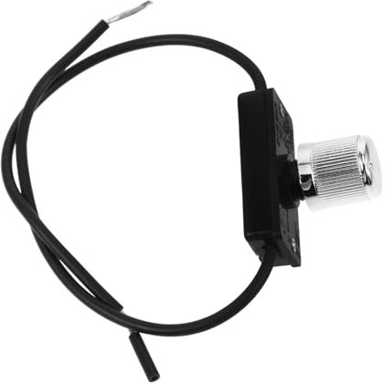 DOITOOL Rotary Dimmer Knob Switch Replacement for Hot Water Heater and Home Appliances, Black Plastic Bakelite Material Ensures Smooth Precise Control and Secure Dependable Functionality