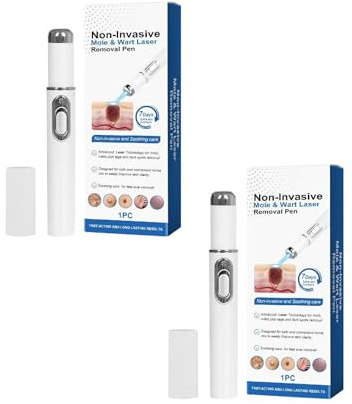 Blaulicht Plasma Pen, Hautstift Gegen Warzen & Pigmentflecken, Elektrisches Hautpflegegerät Für Zuhause, Schonende Behandlung (2PCS)