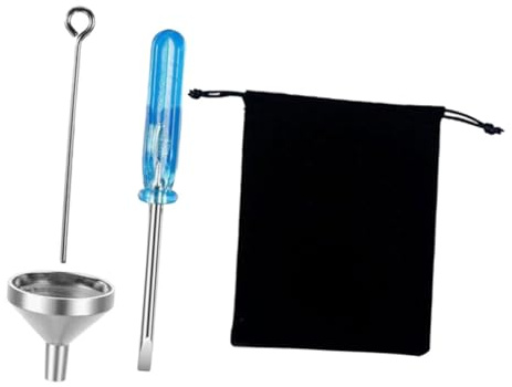 ifundom Kit Entonnoir Mini pour Urne Funéraire Acier Inoxydable Résistant Accessoires de Remplissage pour Bijoux Crémation et Cendres Petit Entonnoir Précis pour Remplissage Urne et