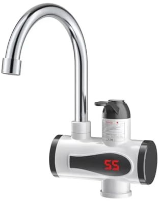 Grifo calentador de agua eléctrico for cocina, instantáneo caliente, grifo calefacción en frío, sin tanque