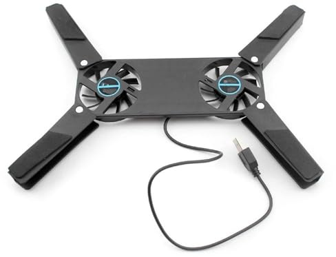 RLVYTA Base di Raffreddamento per Laptop Tappetino di Raffreddamento per Laptop con Doppie ventole da 60 mm Tappetino di Raffreddamento per Notebook Staffa per Tappetino di Raffreddamento Cooling Pad