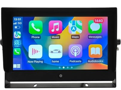 sistema di navigazione per auto Monitor touchscreen wireless Carplay da 7 pollici compatibile